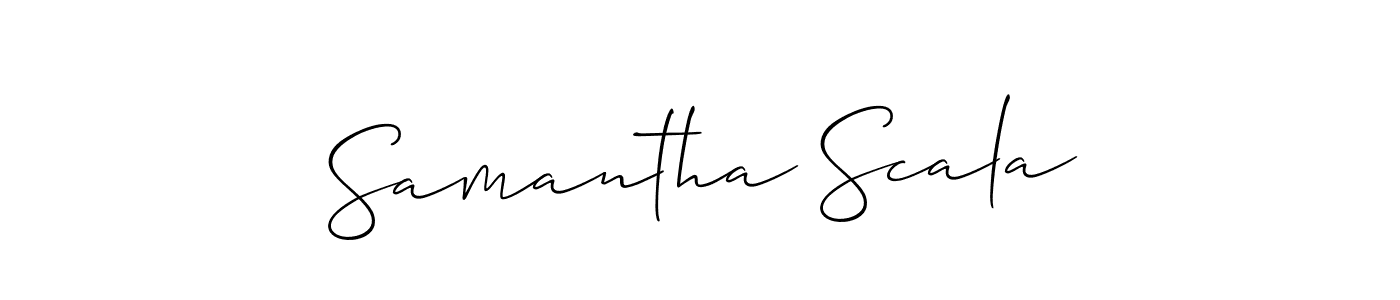 You can use this online signature creator to create a handwritten signature for the name Samantha Scala. This is the best online autograph maker. Samantha Scala signature style 2 images and pictures png