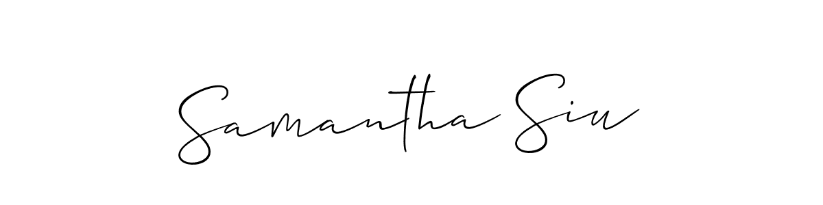 Best and Professional Signature Style for Samantha Siu. Allison_Script Best Signature Style Collection. Samantha Siu signature style 2 images and pictures png