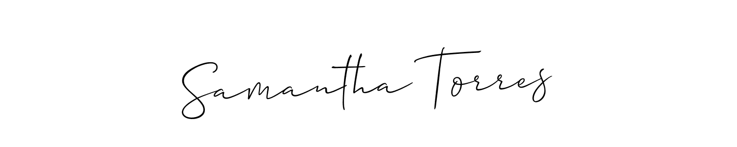 if you are searching for the best signature style for your name Samantha Torres. so please give up your signature search. here we have designed multiple signature styles  using Allison_Script. Samantha Torres signature style 2 images and pictures png