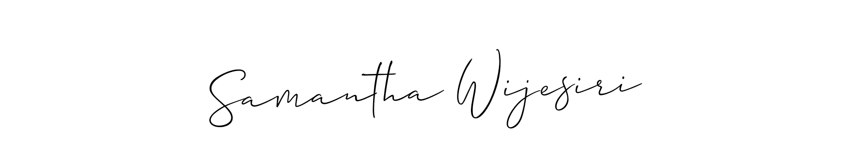 How to make Samantha Wijesiri signature? Allison_Script is a professional autograph style. Create handwritten signature for Samantha Wijesiri name. Samantha Wijesiri signature style 2 images and pictures png