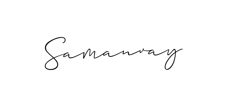 Similarly Allison_Script is the best handwritten signature design. Signature creator online .You can use it as an online autograph creator for name Samanvay. Samanvay signature style 2 images and pictures png