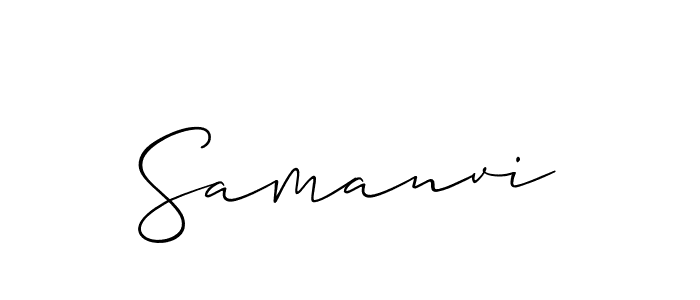 Best and Professional Signature Style for Samanvi. Allison_Script Best Signature Style Collection. Samanvi signature style 2 images and pictures png