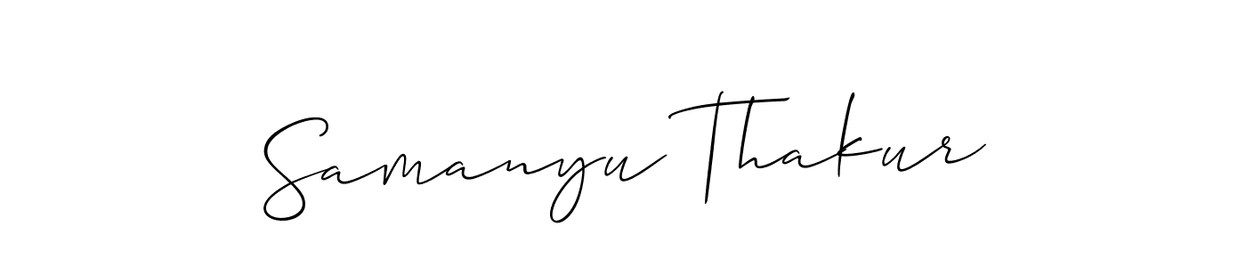 See photos of Samanyu Thakur official signature by Spectra . Check more albums & portfolios. Read reviews & check more about Allison_Script font. Samanyu Thakur signature style 2 images and pictures png