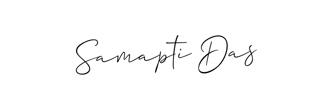 You should practise on your own different ways (Allison_Script) to write your name (Samapti Das) in signature. don't let someone else do it for you. Samapti Das signature style 2 images and pictures png