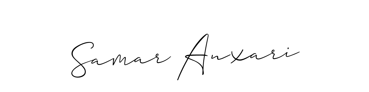Make a beautiful signature design for name Samar Anxari. Use this online signature maker to create a handwritten signature for free. Samar Anxari signature style 2 images and pictures png