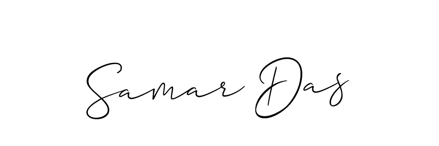 Similarly Allison_Script is the best handwritten signature design. Signature creator online .You can use it as an online autograph creator for name Samar Das. Samar Das signature style 2 images and pictures png