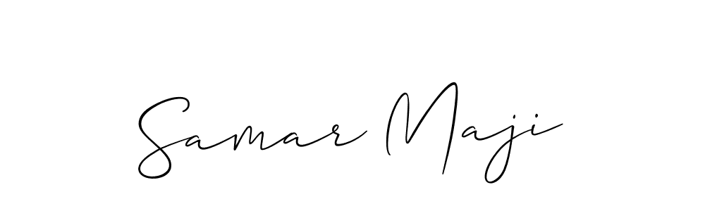 Similarly Allison_Script is the best handwritten signature design. Signature creator online .You can use it as an online autograph creator for name Samar Maji. Samar Maji signature style 2 images and pictures png