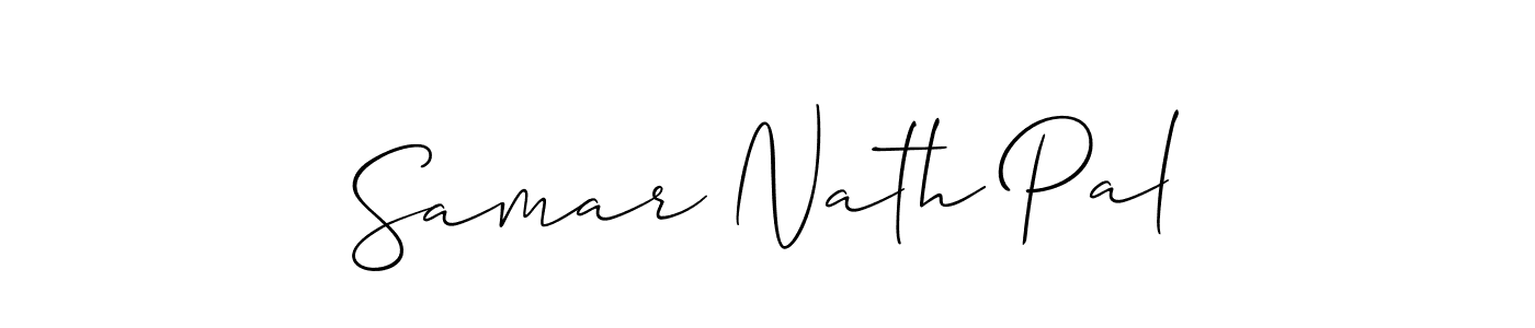 How to make Samar Nath Pal signature? Allison_Script is a professional autograph style. Create handwritten signature for Samar Nath Pal name. Samar Nath Pal signature style 2 images and pictures png