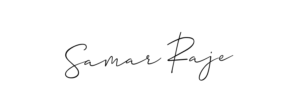 You can use this online signature creator to create a handwritten signature for the name Samar Raje. This is the best online autograph maker. Samar Raje signature style 2 images and pictures png