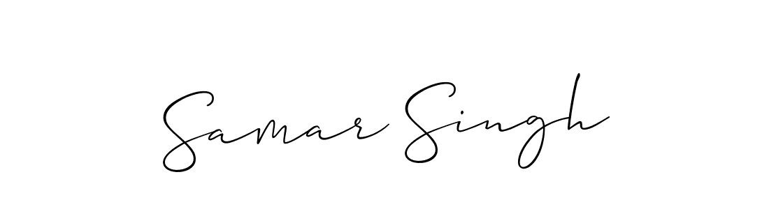 Create a beautiful signature design for name Samar Singh. With this signature (Allison_Script) fonts, you can make a handwritten signature for free. Samar Singh signature style 2 images and pictures png