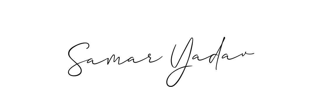 Check out images of Autograph of Samar Yadav name. Actor Samar Yadav Signature Style. Allison_Script is a professional sign style online. Samar Yadav signature style 2 images and pictures png