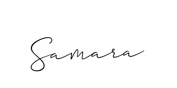 Make a beautiful signature design for name Samara. With this signature (Allison_Script) style, you can create a handwritten signature for free. Samara signature style 2 images and pictures png