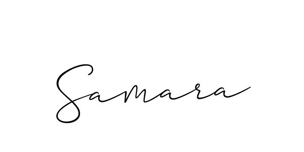 Make a beautiful signature design for name Samara. With this signature (Allison_Script) style, you can create a handwritten signature for free. Samara signature style 2 images and pictures png