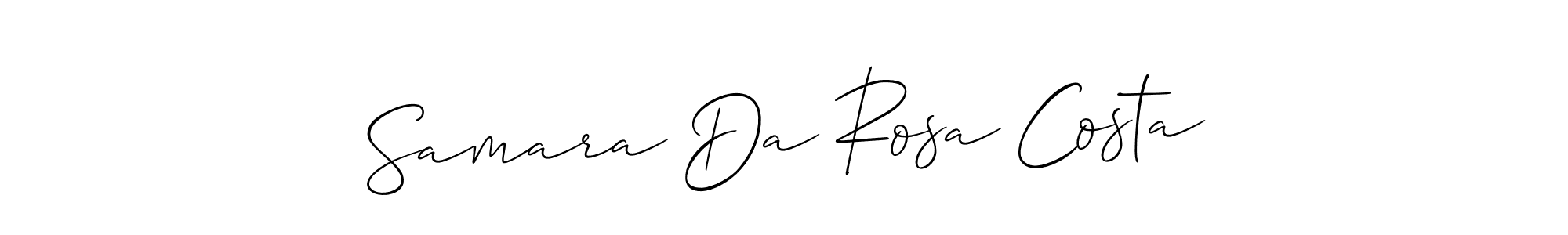 You should practise on your own different ways (Allison_Script) to write your name (Samara Da Rosa Costa) in signature. don't let someone else do it for you. Samara Da Rosa Costa signature style 2 images and pictures png