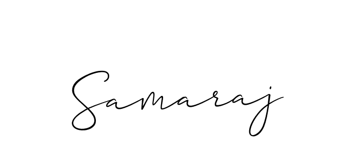 Use a signature maker to create a handwritten signature online. With this signature software, you can design (Allison_Script) your own signature for name Samaraj. Samaraj signature style 2 images and pictures png