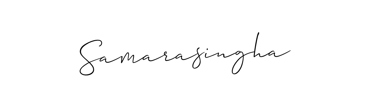 How to make Samarasingha name signature. Use Allison_Script style for creating short signs online. This is the latest handwritten sign. Samarasingha signature style 2 images and pictures png