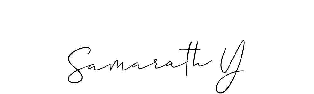 Allison_Script is a professional signature style that is perfect for those who want to add a touch of class to their signature. It is also a great choice for those who want to make their signature more unique. Get Samarath Y name to fancy signature for free. Samarath Y signature style 2 images and pictures png