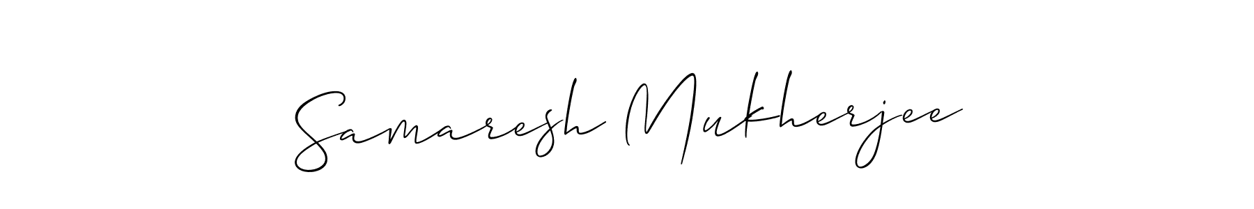Also we have Samaresh Mukherjee name is the best signature style. Create professional handwritten signature collection using Allison_Script autograph style. Samaresh Mukherjee signature style 2 images and pictures png