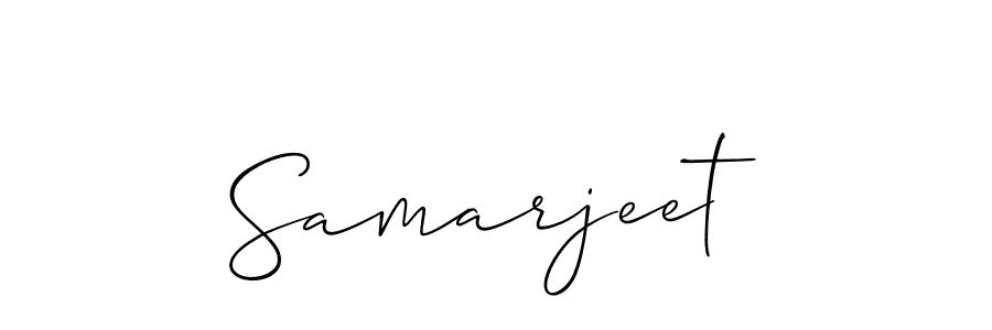 Allison_Script is a professional signature style that is perfect for those who want to add a touch of class to their signature. It is also a great choice for those who want to make their signature more unique. Get Samarjeet name to fancy signature for free. Samarjeet signature style 2 images and pictures png