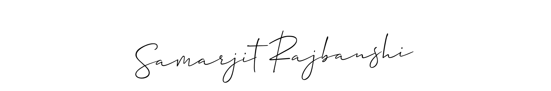 Also You can easily find your signature by using the search form. We will create Samarjit Rajbanshi name handwritten signature images for you free of cost using Allison_Script sign style. Samarjit Rajbanshi signature style 2 images and pictures png