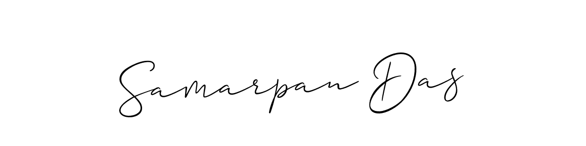 How to make Samarpan Das signature? Allison_Script is a professional autograph style. Create handwritten signature for Samarpan Das name. Samarpan Das signature style 2 images and pictures png