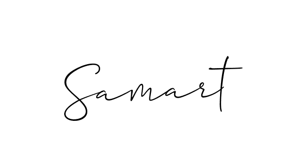 You should practise on your own different ways (Allison_Script) to write your name (Samart) in signature. don't let someone else do it for you. Samart signature style 2 images and pictures png