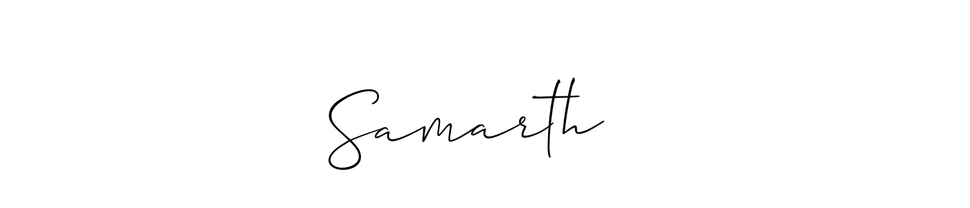 Use a signature maker to create a handwritten signature online. With this signature software, you can design (Allison_Script) your own signature for name Samarth ❤️. Samarth ❤️ signature style 2 images and pictures png