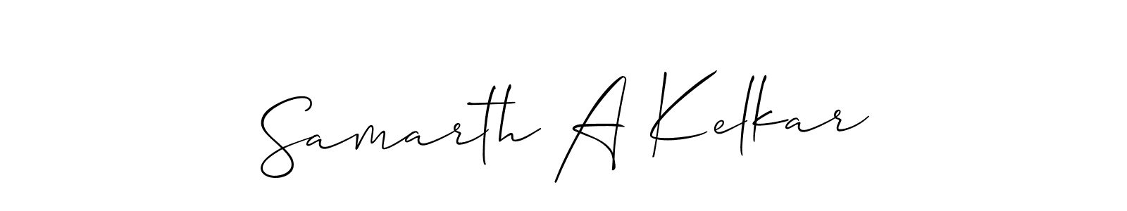 Best and Professional Signature Style for Samarth A Kelkar. Allison_Script Best Signature Style Collection. Samarth A Kelkar signature style 2 images and pictures png