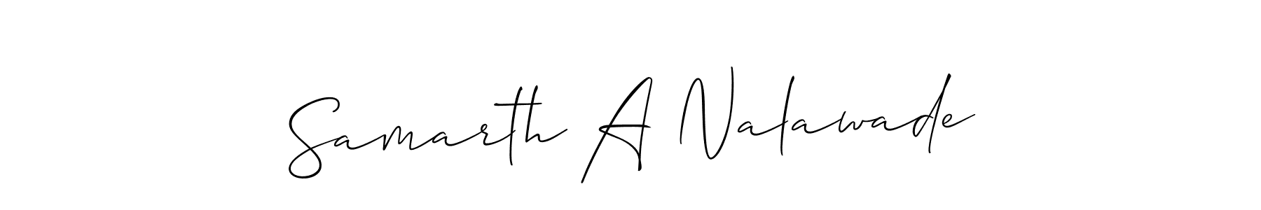 Make a beautiful signature design for name Samarth A Nalawade. Use this online signature maker to create a handwritten signature for free. Samarth A Nalawade signature style 2 images and pictures png
