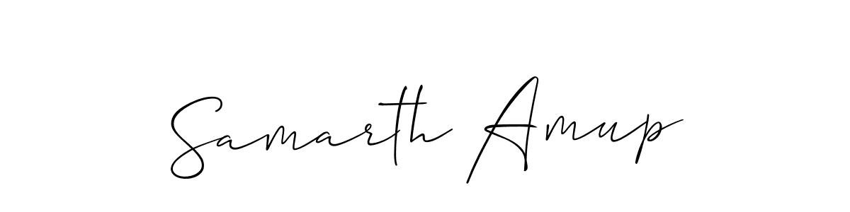 Also we have Samarth Amup name is the best signature style. Create professional handwritten signature collection using Allison_Script autograph style. Samarth Amup signature style 2 images and pictures png