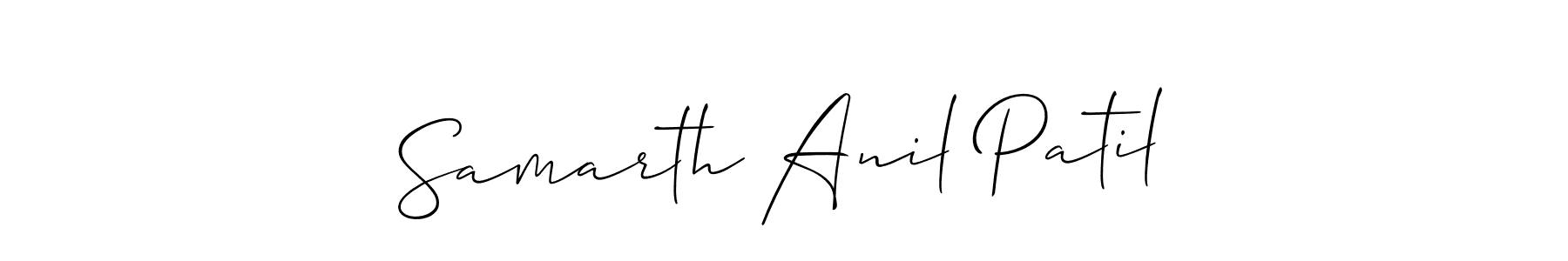 How to make Samarth Anil Patil signature? Allison_Script is a professional autograph style. Create handwritten signature for Samarth Anil Patil name. Samarth Anil Patil signature style 2 images and pictures png