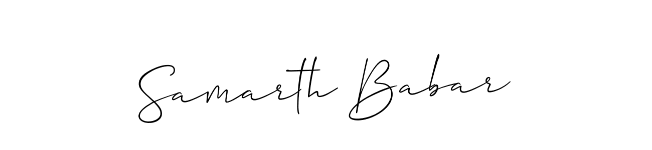 You can use this online signature creator to create a handwritten signature for the name Samarth Babar. This is the best online autograph maker. Samarth Babar signature style 2 images and pictures png