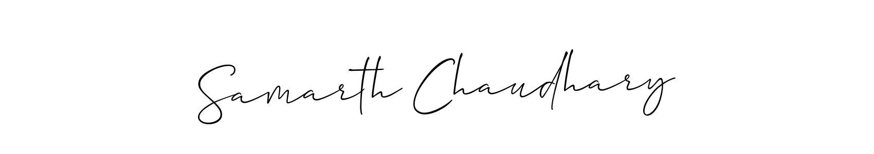 It looks lik you need a new signature style for name Samarth Chaudhary. Design unique handwritten (Allison_Script) signature with our free signature maker in just a few clicks. Samarth Chaudhary signature style 2 images and pictures png