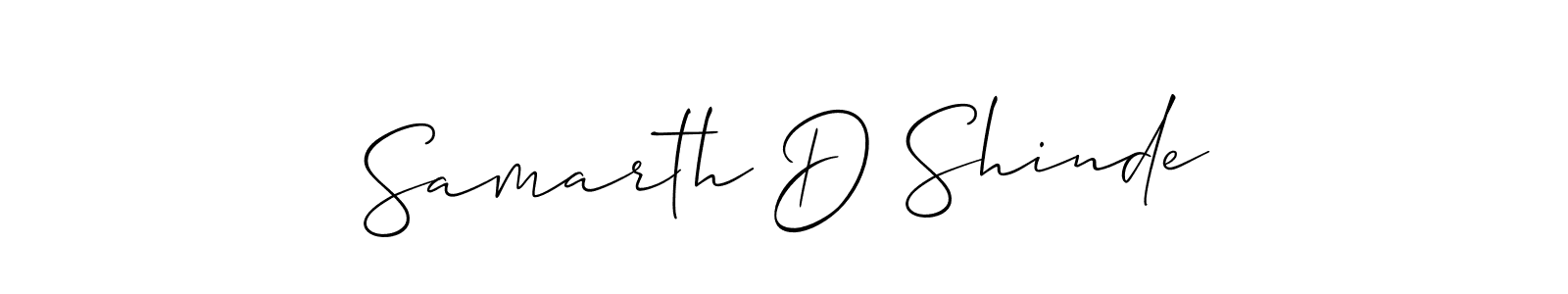 Samarth D Shinde stylish signature style. Best Handwritten Sign (Allison_Script) for my name. Handwritten Signature Collection Ideas for my name Samarth D Shinde. Samarth D Shinde signature style 2 images and pictures png