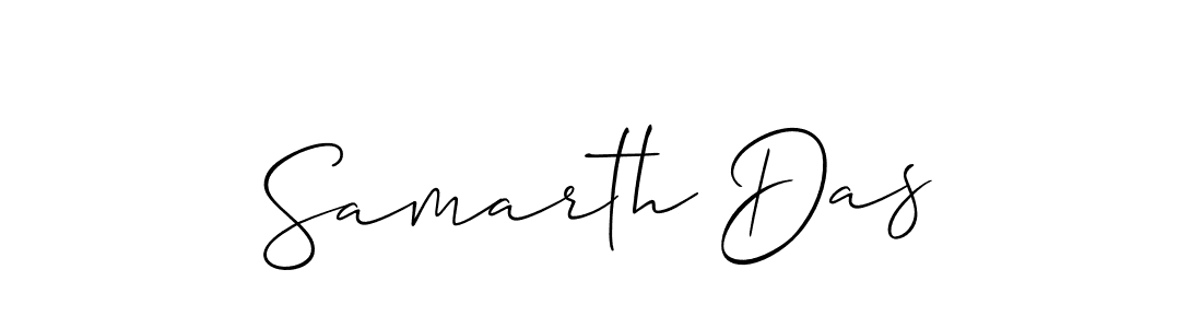 Use a signature maker to create a handwritten signature online. With this signature software, you can design (Allison_Script) your own signature for name Samarth Das. Samarth Das signature style 2 images and pictures png