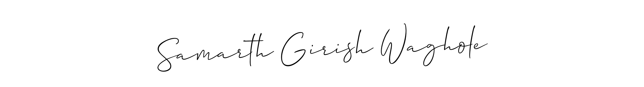 How to Draw Samarth Girish Waghole signature style? Allison_Script is a latest design signature styles for name Samarth Girish Waghole. Samarth Girish Waghole signature style 2 images and pictures png