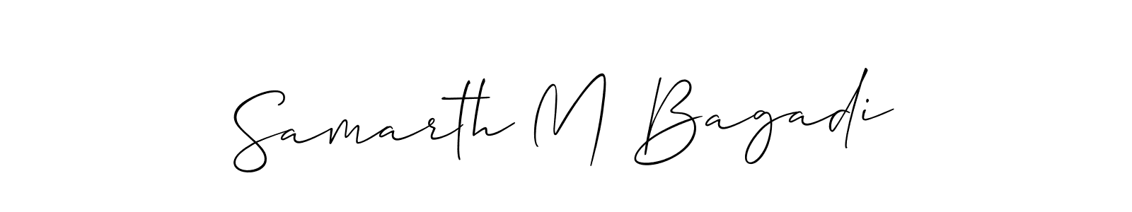 Check out images of Autograph of Samarth M Bagadi name. Actor Samarth M Bagadi Signature Style. Allison_Script is a professional sign style online. Samarth M Bagadi signature style 2 images and pictures png