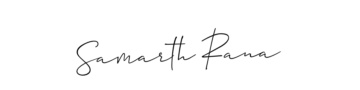 Use a signature maker to create a handwritten signature online. With this signature software, you can design (Allison_Script) your own signature for name Samarth Rana. Samarth Rana signature style 2 images and pictures png