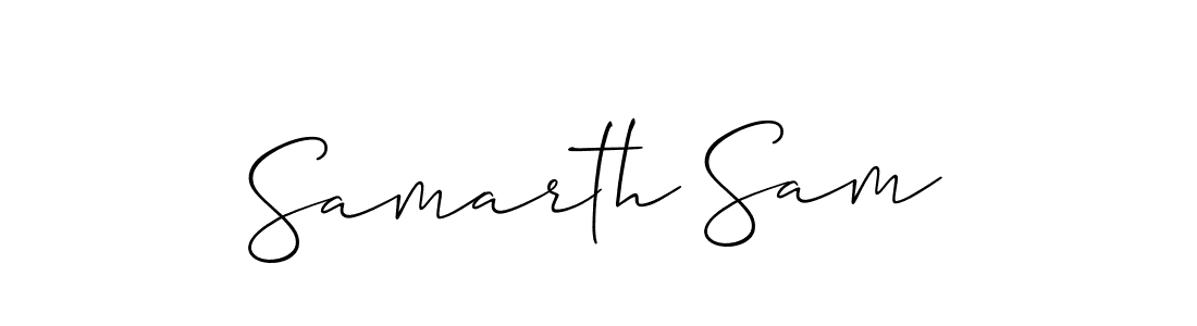 Make a short Samarth Sam signature style. Manage your documents anywhere anytime using Allison_Script. Create and add eSignatures, submit forms, share and send files easily. Samarth Sam signature style 2 images and pictures png