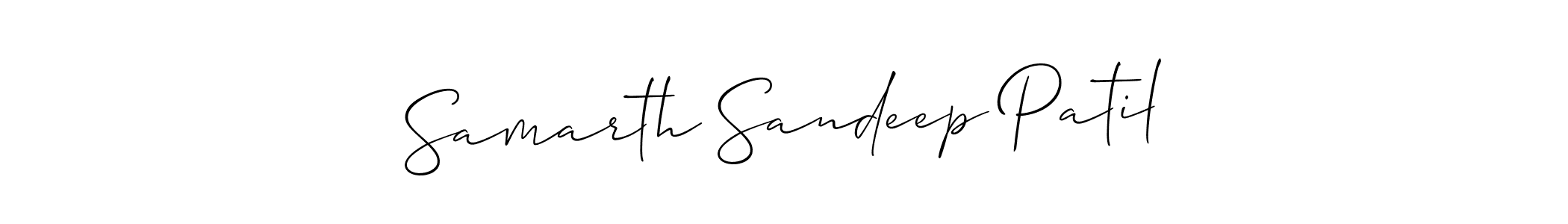 It looks lik you need a new signature style for name Samarth Sandeep Patil. Design unique handwritten (Allison_Script) signature with our free signature maker in just a few clicks. Samarth Sandeep Patil signature style 2 images and pictures png