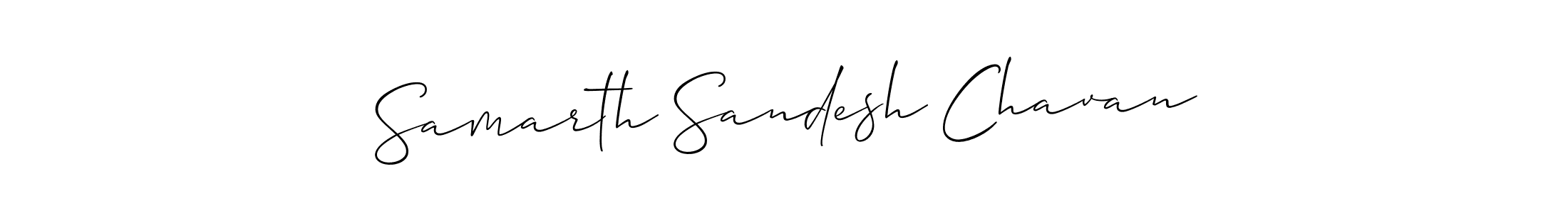 Design your own signature with our free online signature maker. With this signature software, you can create a handwritten (Allison_Script) signature for name Samarth Sandesh Chavan. Samarth Sandesh Chavan signature style 2 images and pictures png