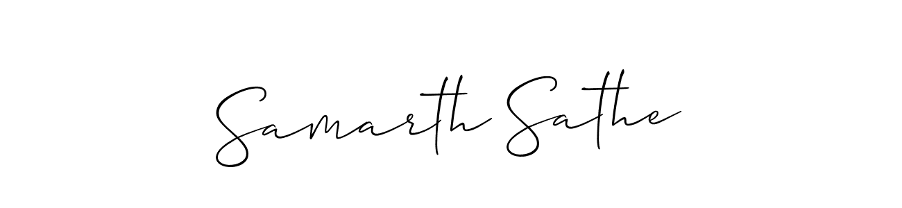 This is the best signature style for the Samarth Sathe name. Also you like these signature font (Allison_Script). Mix name signature. Samarth Sathe signature style 2 images and pictures png