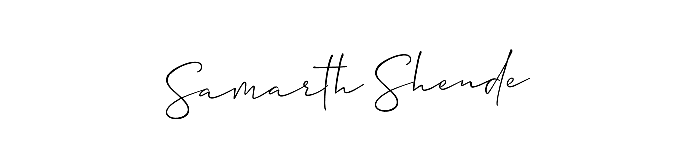 You can use this online signature creator to create a handwritten signature for the name Samarth Shende. This is the best online autograph maker. Samarth Shende signature style 2 images and pictures png