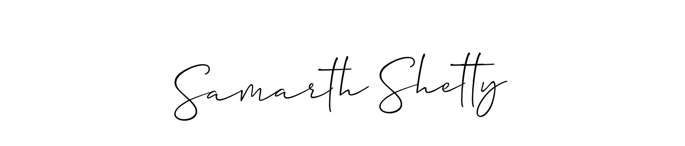 You should practise on your own different ways (Allison_Script) to write your name (Samarth Shetty) in signature. don't let someone else do it for you. Samarth Shetty signature style 2 images and pictures png