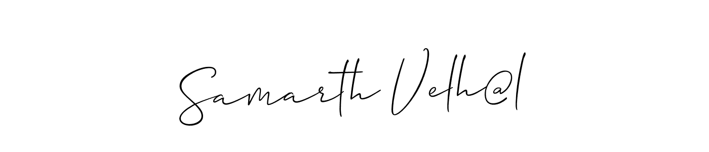 Design your own signature with our free online signature maker. With this signature software, you can create a handwritten (Allison_Script) signature for name Samarth Velh@l. Samarth Velh@l signature style 2 images and pictures png