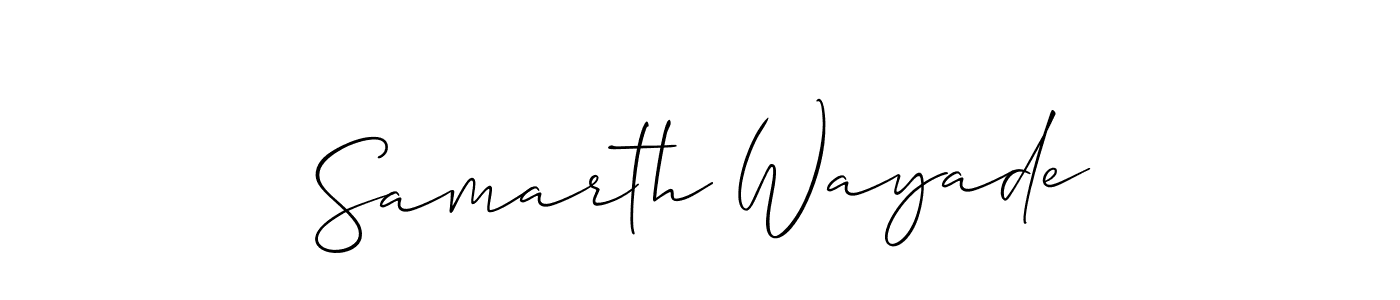 You can use this online signature creator to create a handwritten signature for the name Samarth Wayade. This is the best online autograph maker. Samarth Wayade signature style 2 images and pictures png