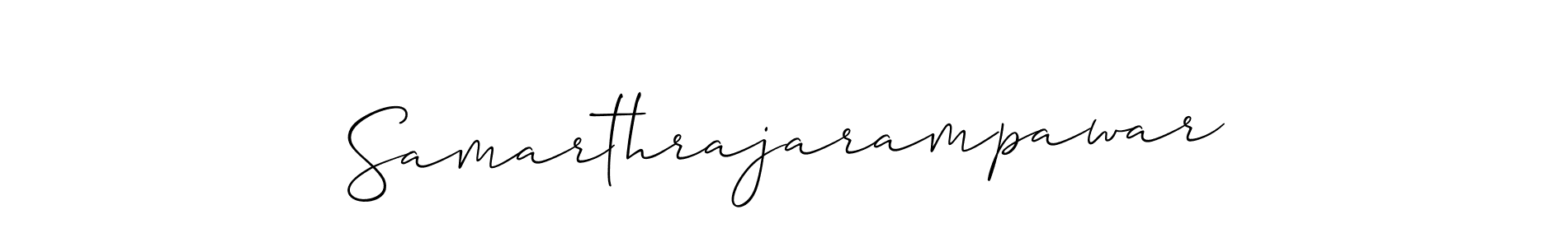 Make a short Samarthrajarampawar signature style. Manage your documents anywhere anytime using Allison_Script. Create and add eSignatures, submit forms, share and send files easily. Samarthrajarampawar signature style 2 images and pictures png