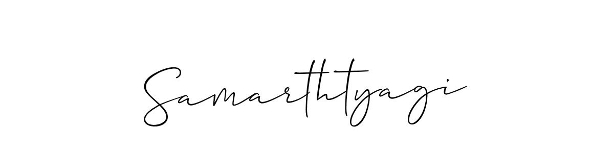 Samarthtyagi stylish signature style. Best Handwritten Sign (Allison_Script) for my name. Handwritten Signature Collection Ideas for my name Samarthtyagi. Samarthtyagi signature style 2 images and pictures png