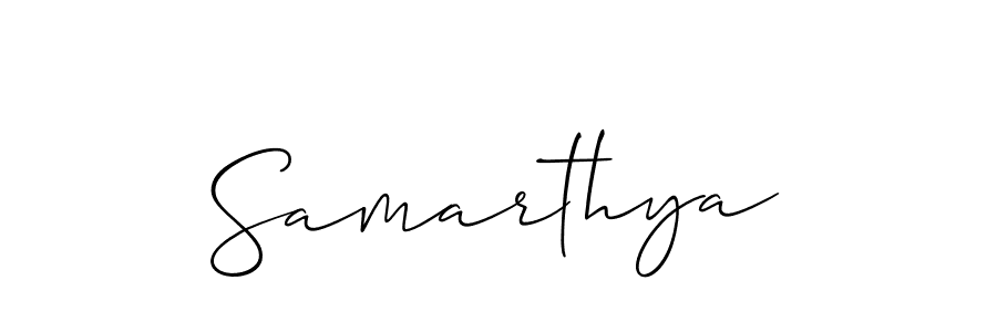 How to make Samarthya name signature. Use Allison_Script style for creating short signs online. This is the latest handwritten sign. Samarthya signature style 2 images and pictures png