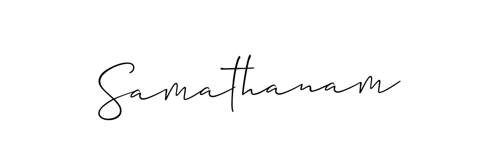 You should practise on your own different ways (Allison_Script) to write your name (Samathanam) in signature. don't let someone else do it for you. Samathanam signature style 2 images and pictures png